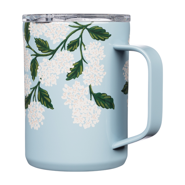 16 oz. Corkcicle Coffee Insulated Mug Blue Hydrangea