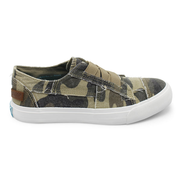 Blowfish Marley Frayed Canvas Sneakers Natural Camouflage