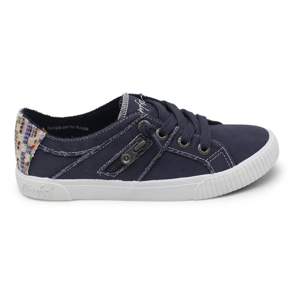 Blowfish Fruit Frayed Canvas Sneakers Blue Tuna