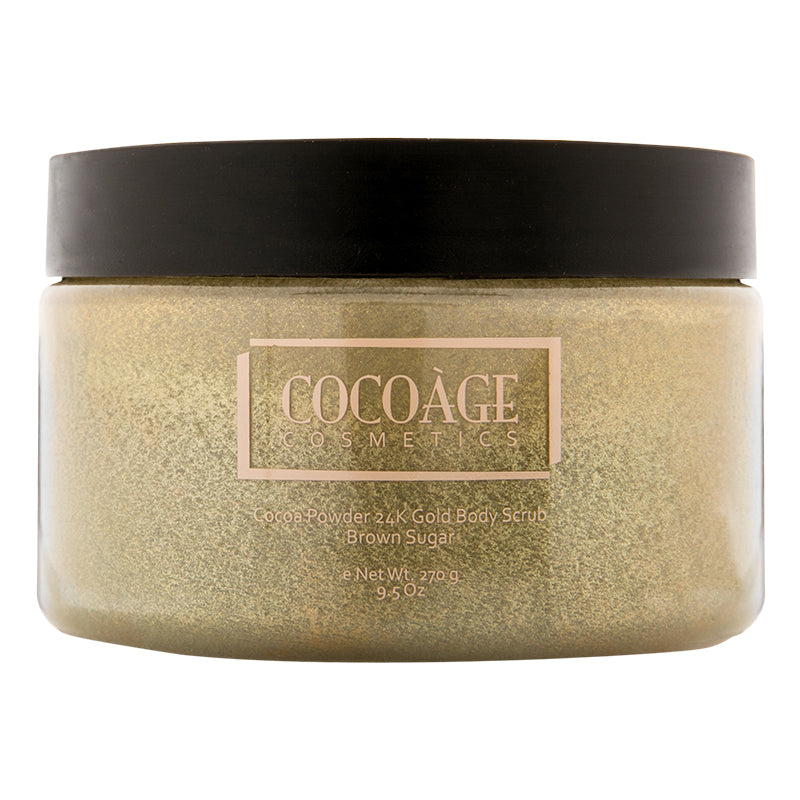 Cocoage Cocoa Powder 24K Gold Body Scrub (Brown Sugar)