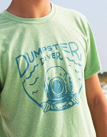 Dumpster Diver Recycled Tee Green
