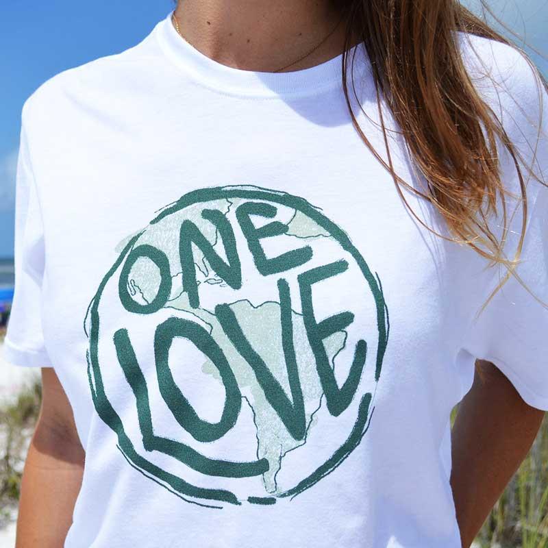 One Love Recycled Tee